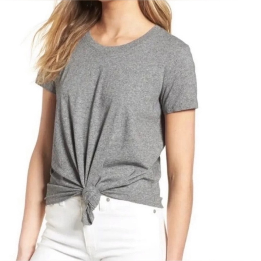 🌟3 for $30🌟 | Madewell | Front Knot Tee | Gray | Casual | Small 🕗